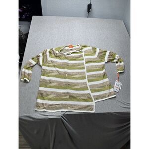 Hearts Of Palm Women's Striped Sequined Cardigan Size‎ 2X